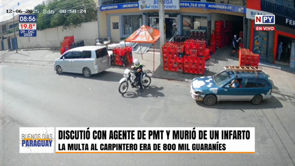 Automovilista fallece de un infarto durante procedimiento de la PMT