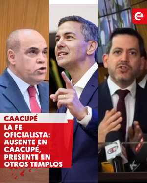 La fe oficialista: ausente en Caacupé, presente en otros templos - Canal-E