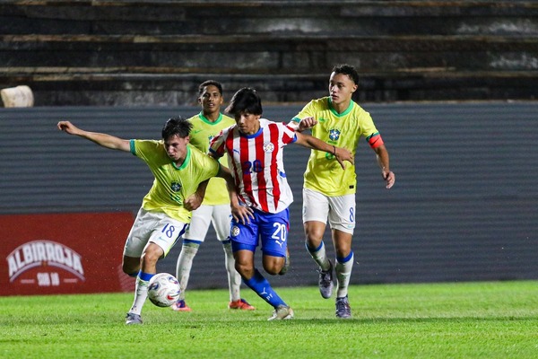 Caída de la selección paraguaya sub 16 contra Brasil en partido amistoso