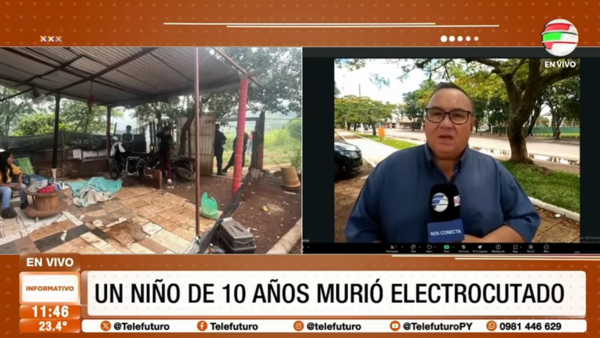 Tragedia en Amambay: niño de 10 años muere electrocutado