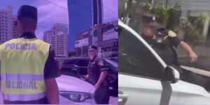 Fiscal libera a funcionaria de la DNIT tras chocar y arrastrar a policía sobre su capó