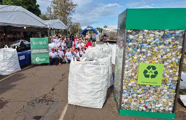 Itaipú apoyó Operativo Caacupé con insumos, minga ambiental y reciclaje de 75.000 botellas plásticas | DIARIO PRIMERA PLANA