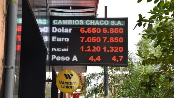 Dólar cada vez más bajo se sitúa en G. 6.850