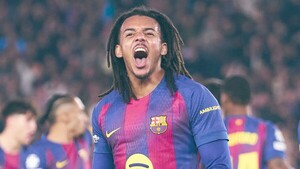 Los cabezazos de Koundé fueron claves en la remontada del Barça