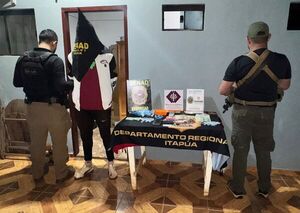 ALLANAMIENTO DE LA SENAD EN CORONEL BOGADO DEJA UN DETENIDO