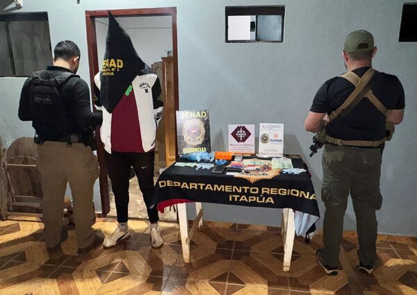 ALLANAMIENTO DE LA SENAD EN CORONEL BOGADO DEJA UN DETENIDO