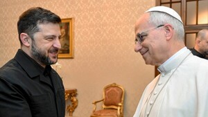 Zelenski se reúne con el Papa y hoy responde a EEUU
