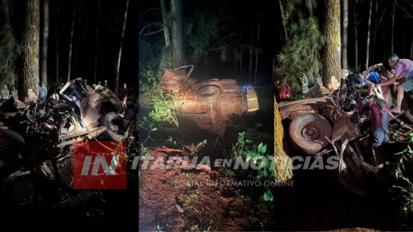 VEHÍCULO QUEDÓ INCRUSTADO EN UN ÁRBOL EN OBLIGADO 