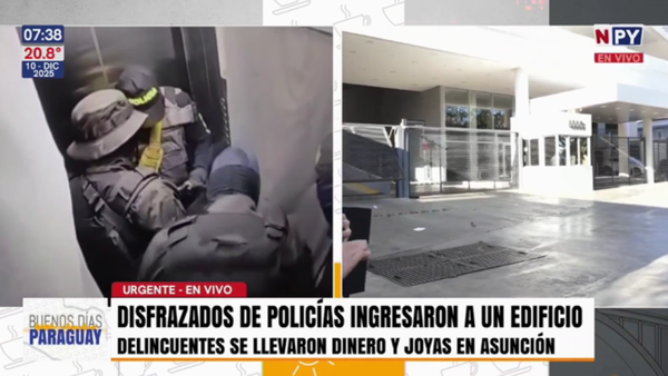 Disfrazados de policías asaltaron a un empresario en Asunción