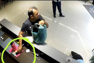 Popular / (Video) Omonda lelu de escribanía y fue capturado por  dueño del local