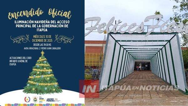 ESTA NOCHE ES EL ENCENDIDO DE LA ILUMINACIÓN NAVIDEÑA EN LA GOBERNACIÓN