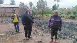 Familia pierde todo en un voraz incendio en Cambyretá