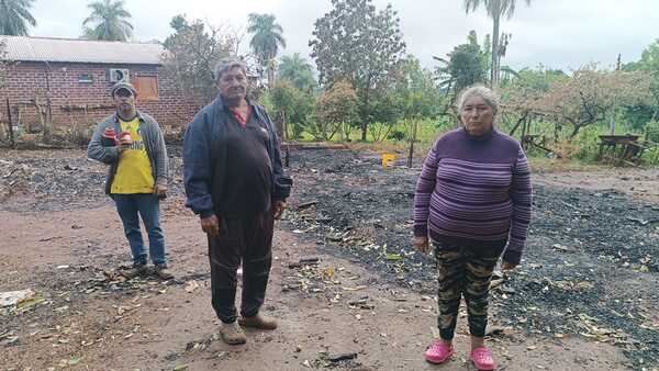 Familia pierde todo en un voraz incendio en Cambyretá
