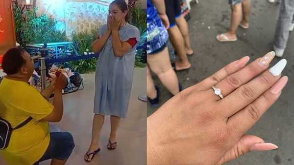 Se arrodilló en la Basílica y le pidió casamiento a su amor frente a la Virgen