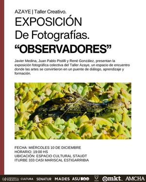 Exponen obras fotográficas del taller “Observadores” en el Palacete Staut - Portal Digital Cáritas Universidad Católica