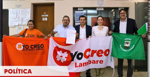 Alianza Unidos por Lambaré cumplió con todos los requisitos y oficializó su inscripción ante el TSJE - Canal-E