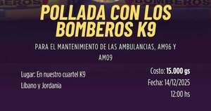 La Nación / Bomberos voluntarios de Villa Elisa organizan pollada para reparar ambulancias