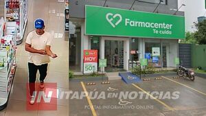 BUSCAN IDENTIFICAR AL ASALTANTE QUE PERPETRÓ UN ROBO EN FARMACIA DE CAMBYRETÁ