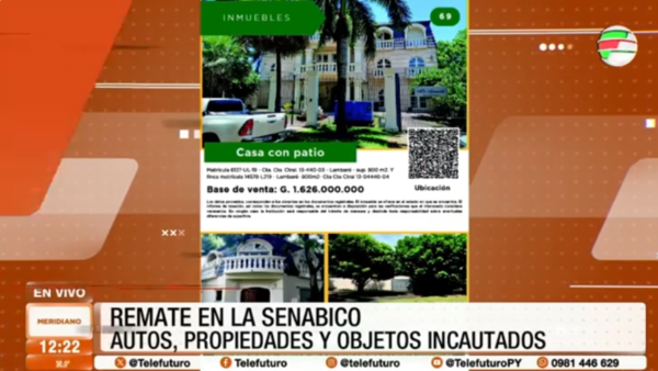 SENABICO remata lujosa propiedad de Ramón González Daher