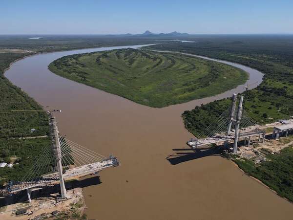 Puente de la Bioceánica alcanza 78% de avance y se acerca a la unión entre Paraguay y Brasil - Economía - ABC Color