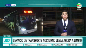 Servicio de transporte nocturno llega a Limpio