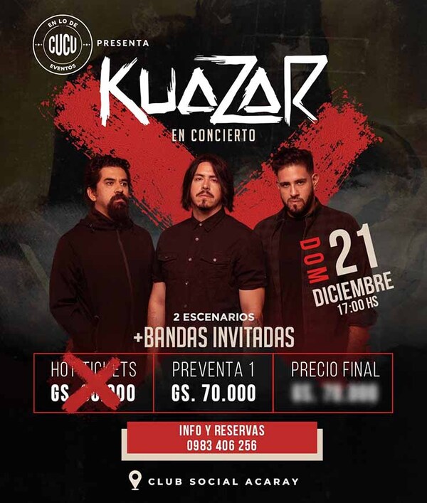 Kuazar regresa a Ciudad del Este para un megafestival de fin de año | DIARIO PRIMERA PLANA
