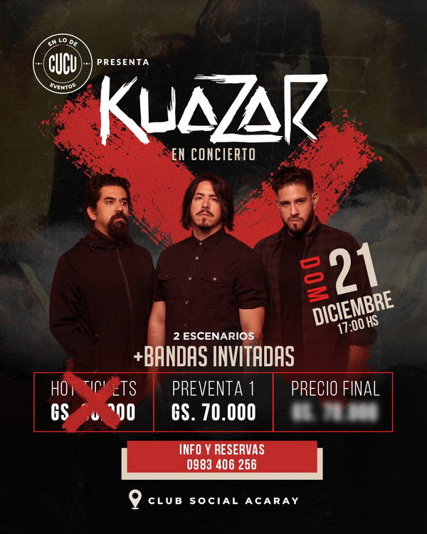 Kuazar regresa a Ciudad del Este para un megafestival de fin de año - ADN Digital