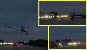 Piloto valecho aterrizó en el techo de un auto