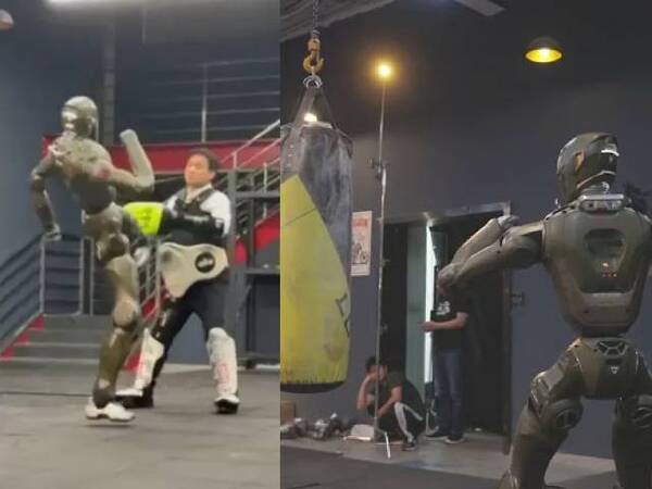 No quería saber nada: A lo Adebayor, un robot pateó al jefe