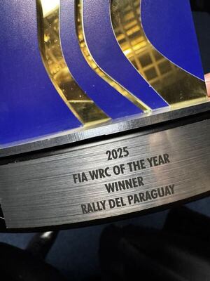 El WRC Rally del Paraguay, distinguido como el Mejor Rally del Mundo 2025 por la FIA - ABC Motor - ABC Color