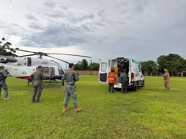 AUDIO: Santa Rosa del Aguaray: trasladan a distintos hospitales a pacientes del nosocomio inundado - Ancho Perfil - ABC Color