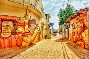 Se inaugura mural por el centenario de la guarania en Punta Karapá