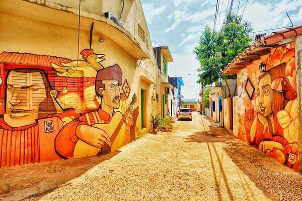 Se inaugura mural por el centenario de la guarania en Punta Karapá