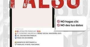 Diario HOY | Advierten de falso Bono social navideño en nombre del Gobierno