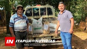 TRINIDAD CONTINÚA CON LA ENTREGA DE CORRECTIVOS DE SUELO Y SEMILLAS