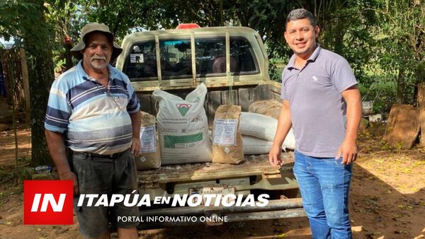 TRINIDAD CONTINÚA CON LA ENTREGA DE CORRECTIVOS DE SUELO Y SEMILLAS