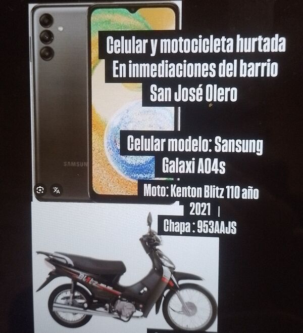 Roban motocicleta y celular a una mujer a punta de cuchillo en Concepción - Concepción al Día