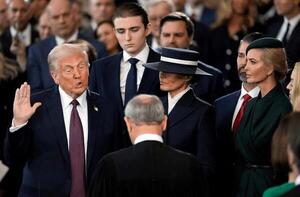 Lo que deja el 2025: Donald Trump juró como presidente de los Estados Unidos