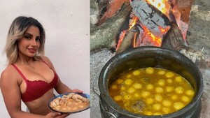 Miss Vori Vori se ofreció para cocinar la sopa a extranjeros