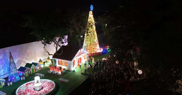 La Nación / Villa Navideña convocó a una multitud en CDE