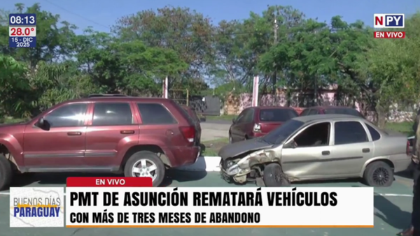 ¿Son chatarras? PMT de Asunción rematará vehículos con más de 3 meses de abandono