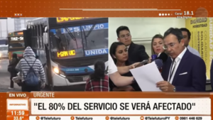 Choferes confirman huelga de transporte público