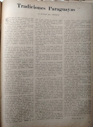 Pojhá Ype o la Artemisa guarani - El Trueno