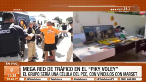 Mega red de tráfico en el ''piki vóley''