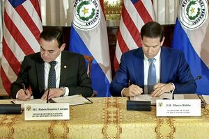 EE. UU. y Paraguay firman acuerdo contra crimen organizado