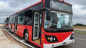 Micros eléctricos se preparan para empezar a circular entre Asunción y San Lorenzo