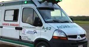 La Nación / Un auto volcó sobre la avenida Colón y la conductora salió ilesa