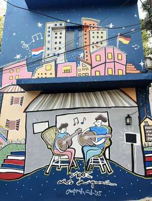 Embajada de Alemania inaugura hoy mural dedicado a la guarania en Punta Karapã - Artes Plásticas - ABC Color