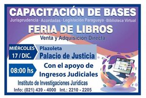 Inició feria de libros y capacitación de bases de datos jurídicos