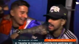 Simpático momento de Paiva y Báez